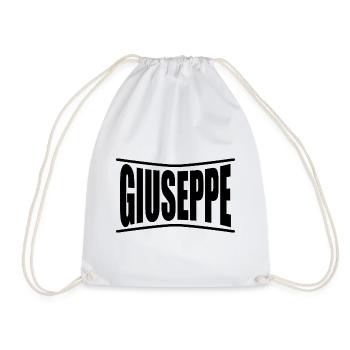 t-shirt Giuseppe t-shirt gift idea - Drawstring Bag - white - Front