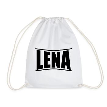T-Shirt Name Lena T-Shirt Geschenkidee - Turnbeutel - Weiß - Vorne