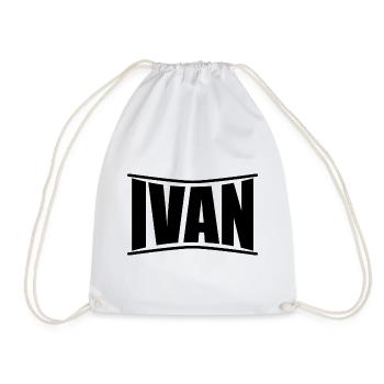 Name T-Shirt Ivan T-Shirt Geschenkidee T-Shirt - Turnbeutel - Weiß - Vorne
