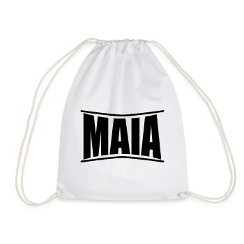 Name T-Shirt Maia T-Shirt Geschenkidee - Turnbeutel - Weiß - Vorne