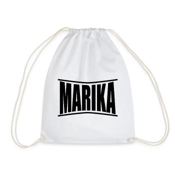 nom t-shirt Marika t-shirt idée cadeau - Sac de sport léger - blanc - Devant