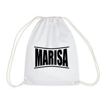 Name T-Shirt Marisa T-Shirt Geschenkidee - Turnbeutel - Weiß - Vorne