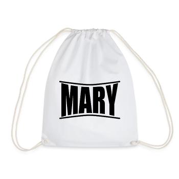 T-Shirt mit Namen Mary T-Shirt Geschenkidee - Turnbeutel - Weiß - Vorne