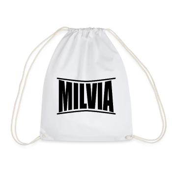 nom du t-shirt Milvia idée cadeau t-shirt - Sac de sport léger - blanc - Devant