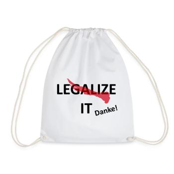 Cannabis Marijuana Legalization - Drawstring Bag - white - Front
