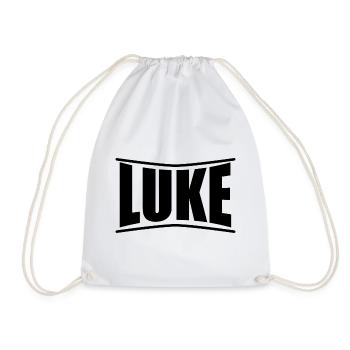 t-shirt Luke t-shirt gift idea - Drawstring Bag - white - Front