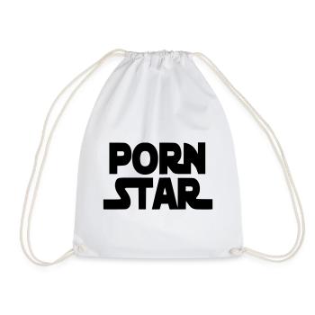 Nur für die echten Pornostars. Humor* - Turnbeutel - Weiß - Vorne