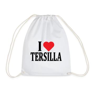 t-shirt j’aime Tersilla t-shirt idée cadeau - Sac de sport léger - blanc - Devant