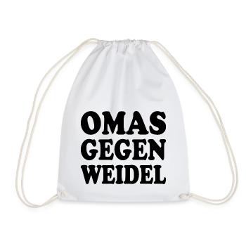 omas gegen weidel - Turnbeutel - Weiß - Vorne