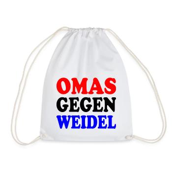 omas gegen weidel - Turnbeutel - Weiß - Vorne