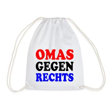 Omas gegen rechts - Turnbeutel - Weiß - Vorne