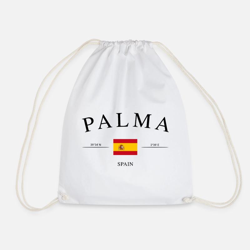 Palma de Mallorca – Urlaub Souvenir & Geschenk - Turnbeutel - Weiß