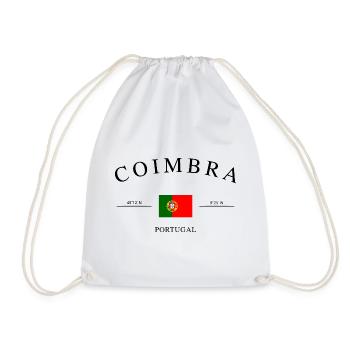 Coimbra, Portugal – Souvenir et cadeau de vacances - Sac de sport léger - blanc - Devant