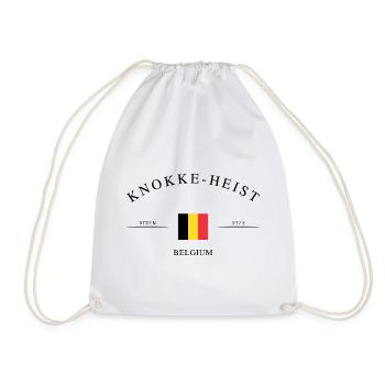 Knokke-Heist Belgique – Souvenir et cadeau de Noël - Sac de sport léger - blanc - Devant