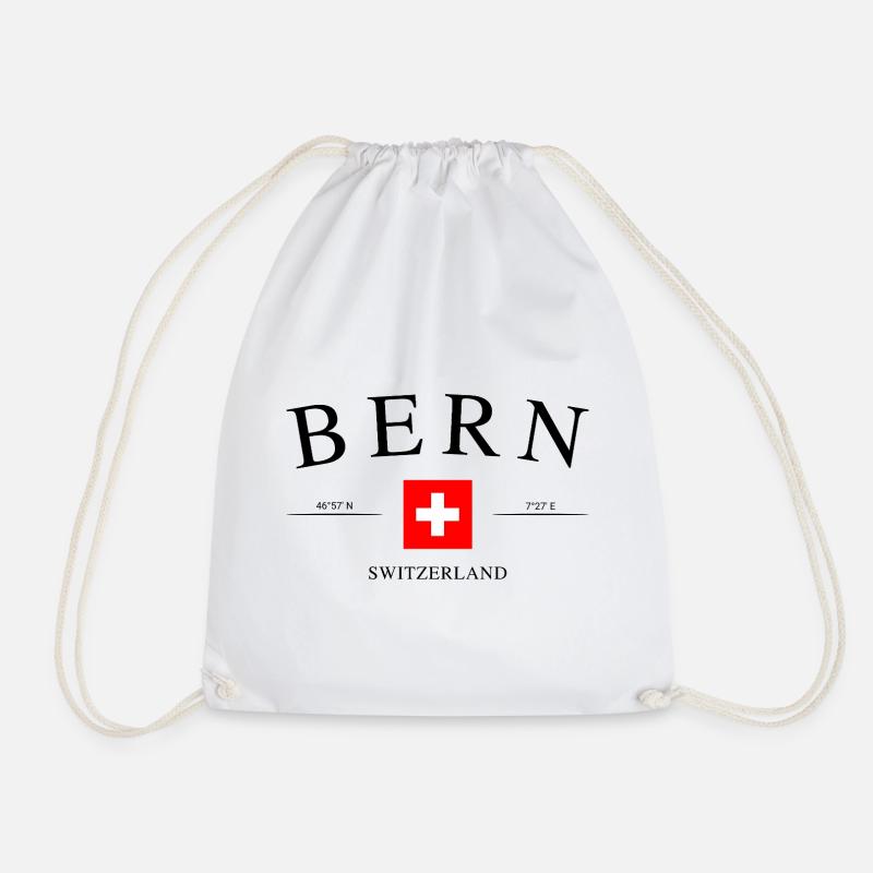 Bern Schweiz – Urlaub Souvenir & Geschenk - Turnbeutel - Weiß