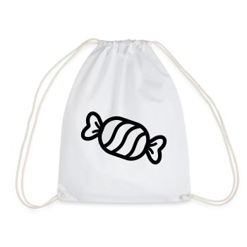 candy - Drawstring Bag - white - Front