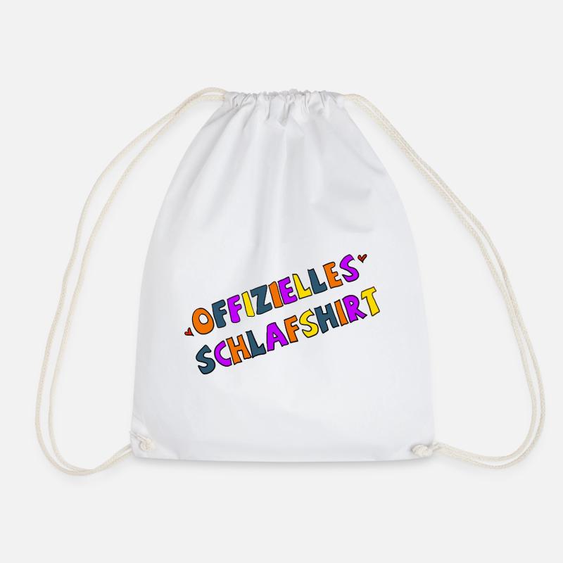 Official Sleep Shirt Color Explosion - Drawstring Bag - white