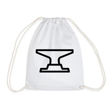 anvil - Drawstring Bag - white - Front