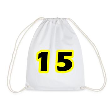 Symbole numérique 15 - Sac de sport léger - blanc - Devant