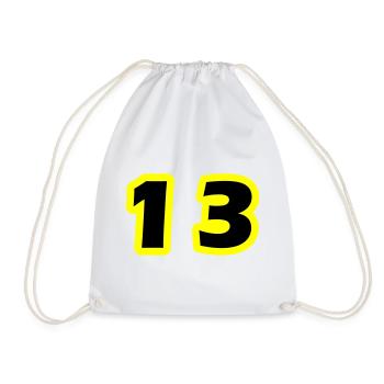 Symbole numérique 13 - Sac de sport léger - blanc - Devant