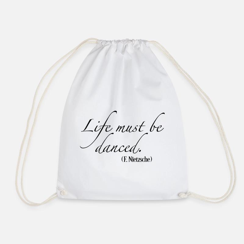 dance - Drawstring Bag - white