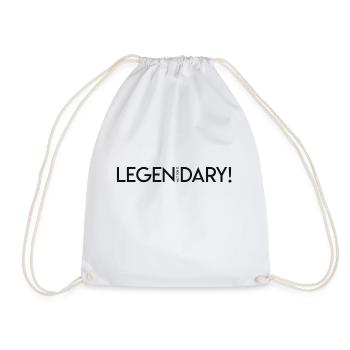 LEGEN ... wait for it ... DARY! - Legendary - Drawstring Bag - white - Front