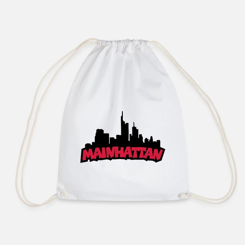 Mainhattan - Drawstring Bag - white