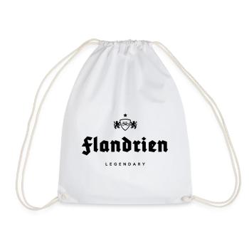 Flandrien Rennen T-Shirt - Turnbeutel - Weiß - Vorne