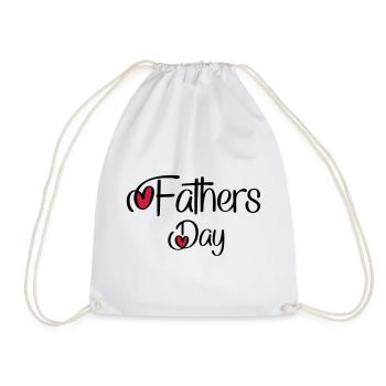 Father's Day - Drawstring Bag - white - Front