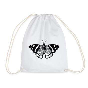 Schmetterling butterfly - Turnbeutel - Weiß - Vorne