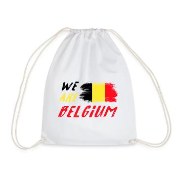 We are Belgium - Drawstring Bag - white - Front