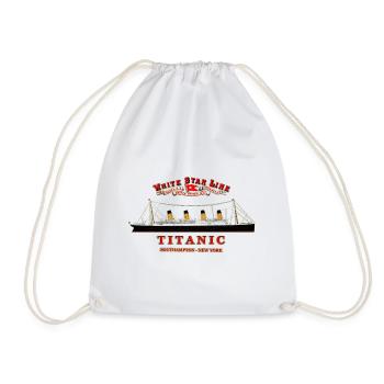 TITANIC CREATION Louis RUNEMBERG © Adagp - Drawstring Bag - white - Front