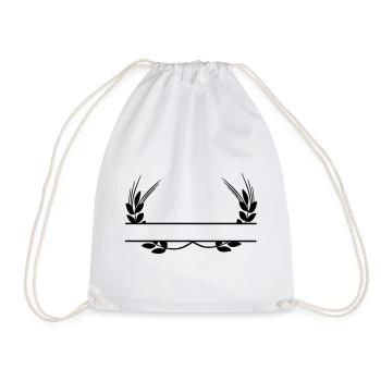 Logo grain products - Drawstring Bag - white - Front
