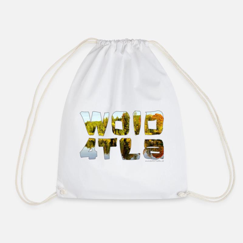 woid4tla - Wald4tler, Austrian dialect - Drawstring Bag - white