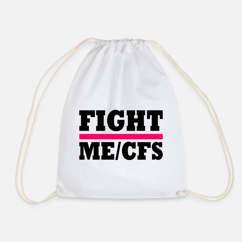 Me/cfs - fight me/cfs - Turnbeutel - Weiß