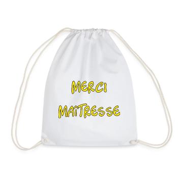 MAÎTRESSE. MERCI. MERCI MAÎTRESSE - Sac de sport léger - blanc - Devant