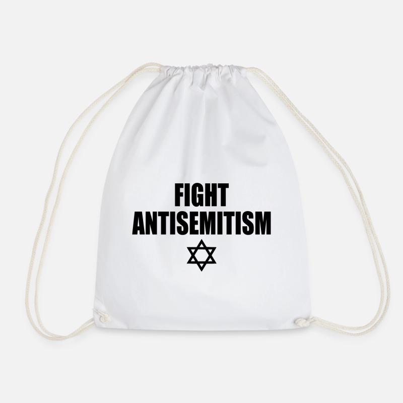 fight antisemitism - Turnbeutel - Weiß