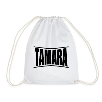 T-Shirt Tamara T-Shirt Geschenkidee - Turnbeutel - Weiß - Vorne