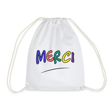 MERCI. MAÎTRESSE. MAÎTRE. MERCI MAÎTRESSE - Sac de sport léger - blanc - Devant