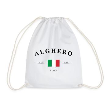 Alghero Sardaigne Vacances Coordonnées de voyage - Sac de sport léger - blanc - Devant