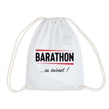 Barathon to the next one! Alcohol - Drawstring Bag - white - Front