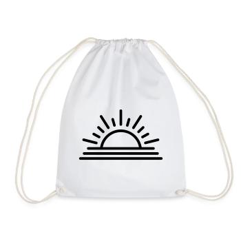 sunset - Drawstring Bag - white - Front