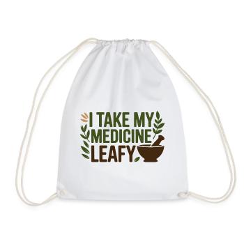 Herboriste Je prends ma médecine Leafy Professional - Sac de sport léger - blanc - Devant
