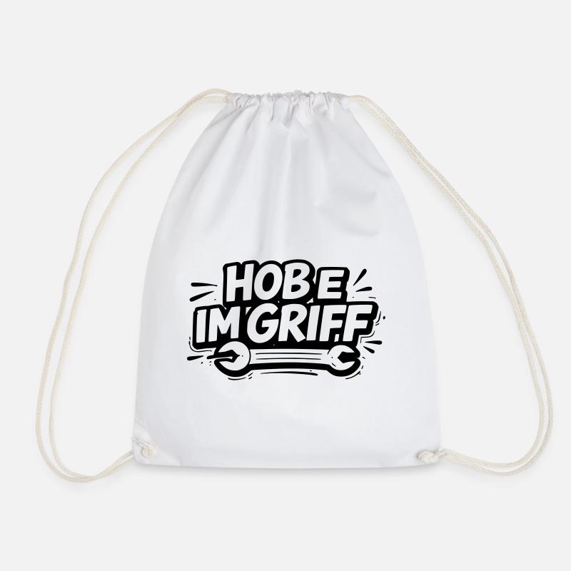 Hobe under control - Drawstring Bag - white
