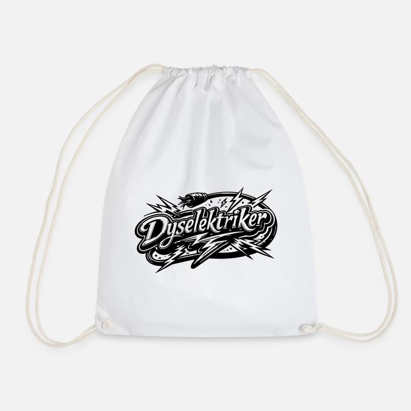 Die Electrician - Drawstring Bag - white
