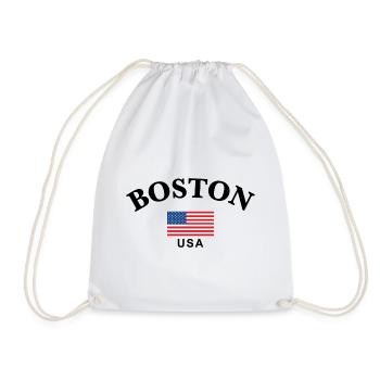 Boston, USA - Turnbeutel - Weiß - Vorne