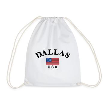 Dallas, USA - Turnbeutel - Weiß - Vorne
