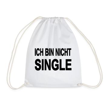 Single - Turnbeutel - Weiß - Vorne