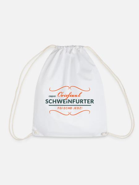 Obachd! - Orichinal Schweinfurter - Turnbeutel - Weiß