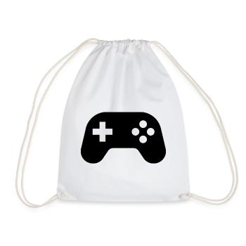 Gaming Controller - Turnbeutel - Weiß - Vorne